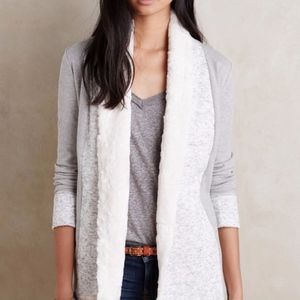 Anthropology Fur Sweater